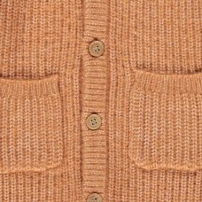 GX548: Baby Rib Knit Raglan Sleeve All In One and Hat Outfit- Rust (0-9 Months)